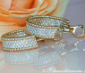Exquisite Diamond Hoops