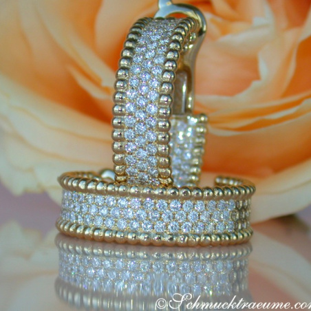 Exquisite Diamond Hoops