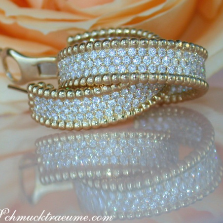 Exquisite Diamond Hoops