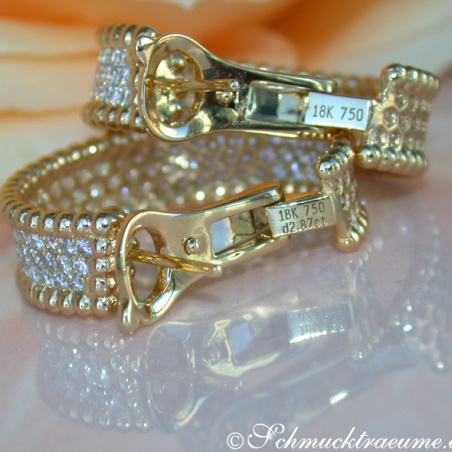 Exquisite Diamond Hoops