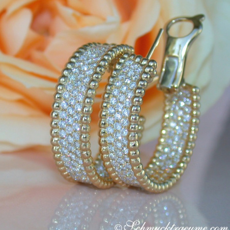 Exquisite Diamond Hoops
