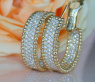 Exquisite Diamond Hoops