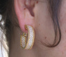 Exquisite Diamond Hoops