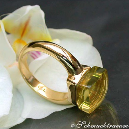 Pretty Lemon Quartz Ring