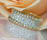 Exquisite Diamond Eternity Ring in Yellow gold 18k