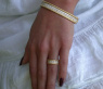 Exquisite Diamond Eternity Ring in Yellow gold 18k