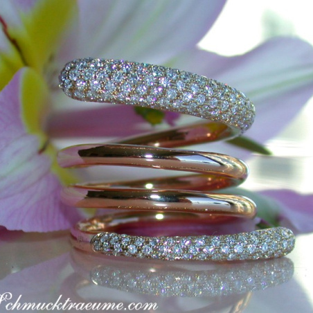 Exquisite Multi Row Diamond Ring