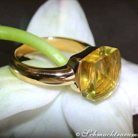 Pretty Lemon Quartz Ring