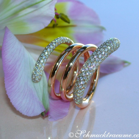 Exquisite Multi Row Diamond Ring