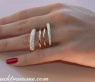 Exquisite Multi Row Diamond Ring