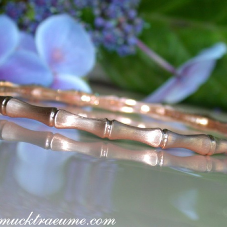 Diamanten Armreif im Bambus Design