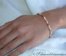 Diamanten Armreif im Bambus Design