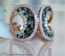 Interesting Ring with Black, Natural Brown & White Diamonds