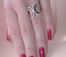 Interesting Ring with Black, Natural Brown & White Diamonds
