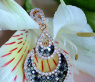 Interessanter Pendant with Black, Natural Brown & White Diamonds