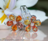 Glorious Double Flower Ring with Sapphires & Diamonds