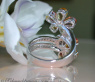 Glorious Double Flower Ring with Sapphires & Diamonds