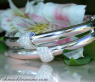 Solid Diamond Bangle in White gold 14k