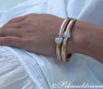 Solid Diamond Bangle in Rose gold 18k