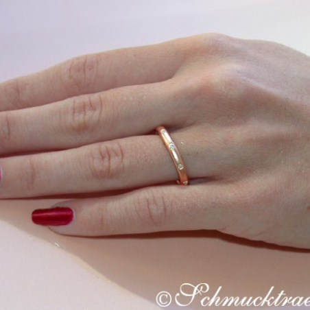 Enchanting Diamond "Starry Sky" Band in Rose Gold