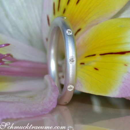 Three Diamond "Starry Sky" Rings