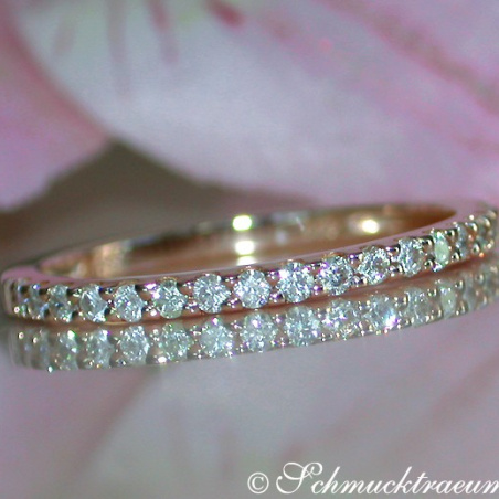 Diamanten Memory Ring in Roségold