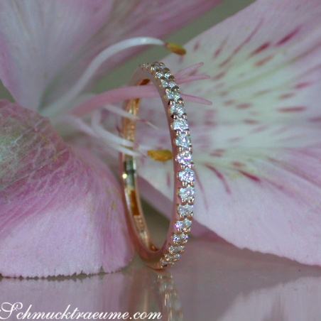 Diamanten Memory Ring in Roségold