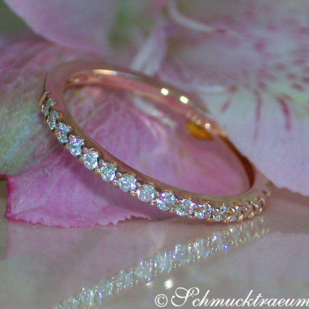 Diamanten Memory Ring in Roségold