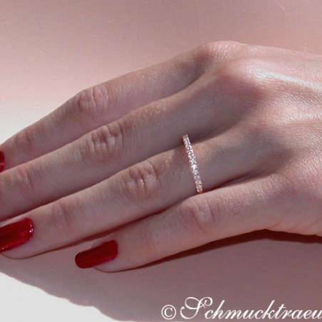 Diamanten Memory Ring in Roségold