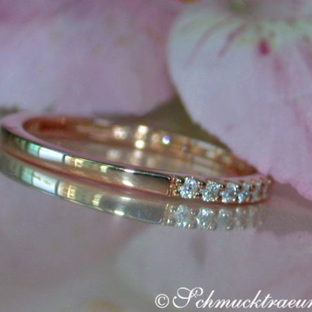 Diamanten Memory Ring in Roségold