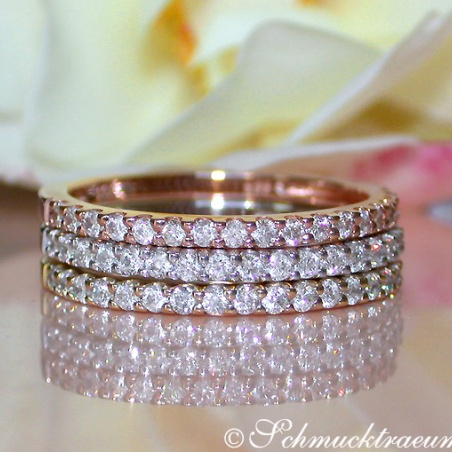 Three Cute Diamond Eternity Rings