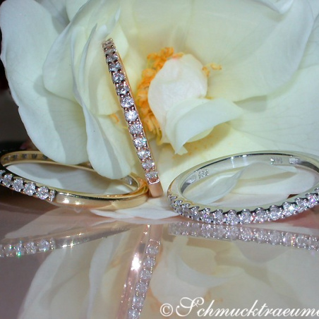 Three Cute Diamond Eternity Rings