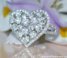 Exquisite Diamond Heart Ring