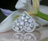 Exquisite Diamond Heart Ring