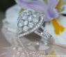 Exquisite Diamond Heart Ring