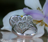 Exquisite Diamond Heart Ring