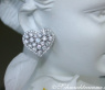 Exquisite Diamond Heart Earrings