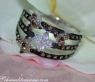 Precious Blossom Ring with Natural Brown & White Diamonds