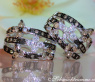 Precious Blossom Earrings with Natural Brown & White Diamonds
