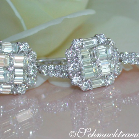 Exquisite Diamond Earrings with Flawless Diamonds