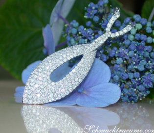 Brillanten Collier in Weißgold