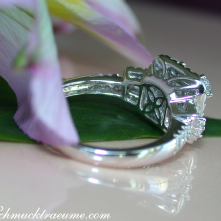 Precious Diamond Ring with Baguette & Princess Diamonds