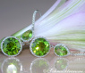 Stately Peridot Earrings with Diamonds