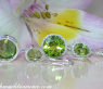 Stately Peridot Earrings with Diamonds