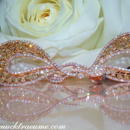 High-carat Earrings with Yellow & White Diamonds