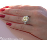 Glorious White & Yellow Diamond Ring