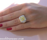 Luxurious White & Yellow Diamond Ring