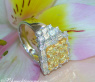Luxurious White & Yellow Diamond Ring