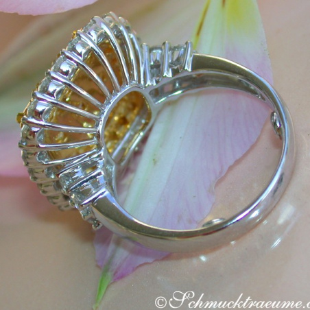 Exclusive Yellow & White Diamond Ring