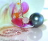 Precious Tahitian Pearl Diamond Pendant incl. Chain